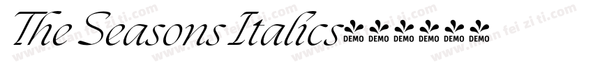 The Seasons Italics字体转换